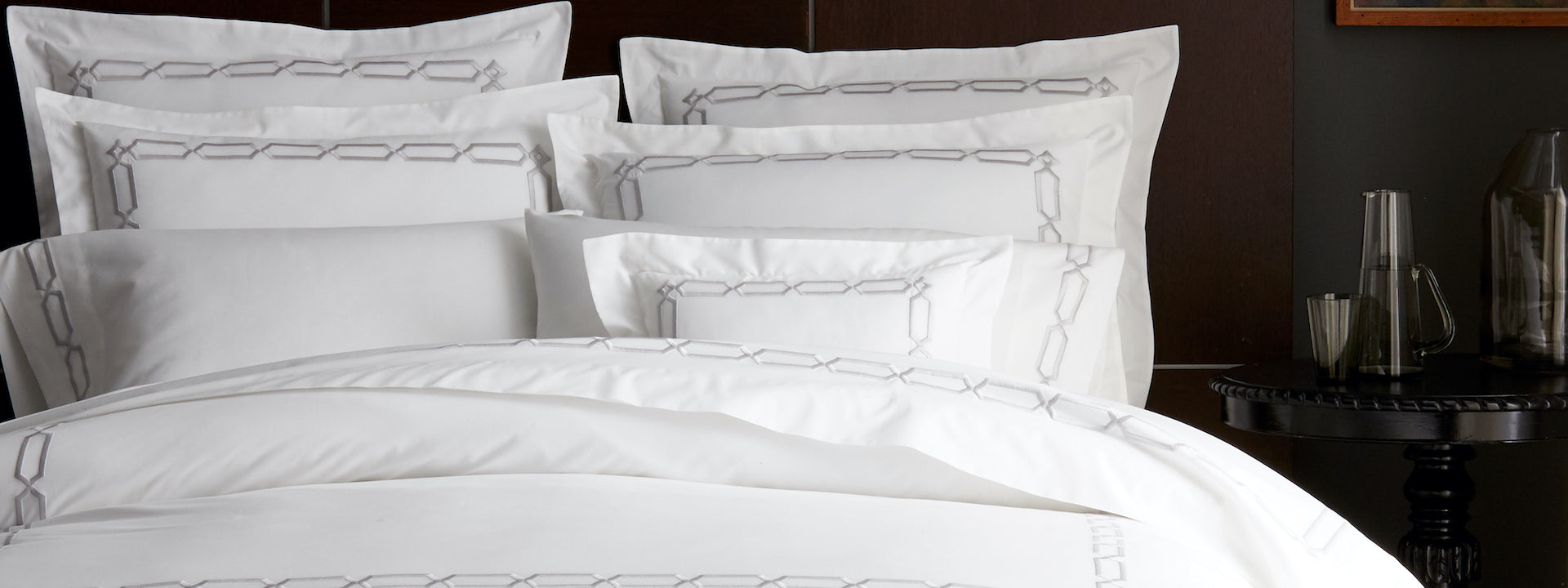 Arezzo Luxury Embroidered Bedding Collection by Scandia Home