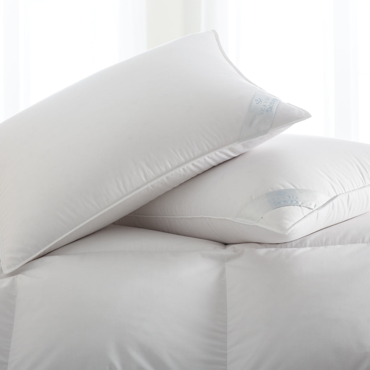 Scandia Home Lucerne Soft Down Pillow, Standard - White